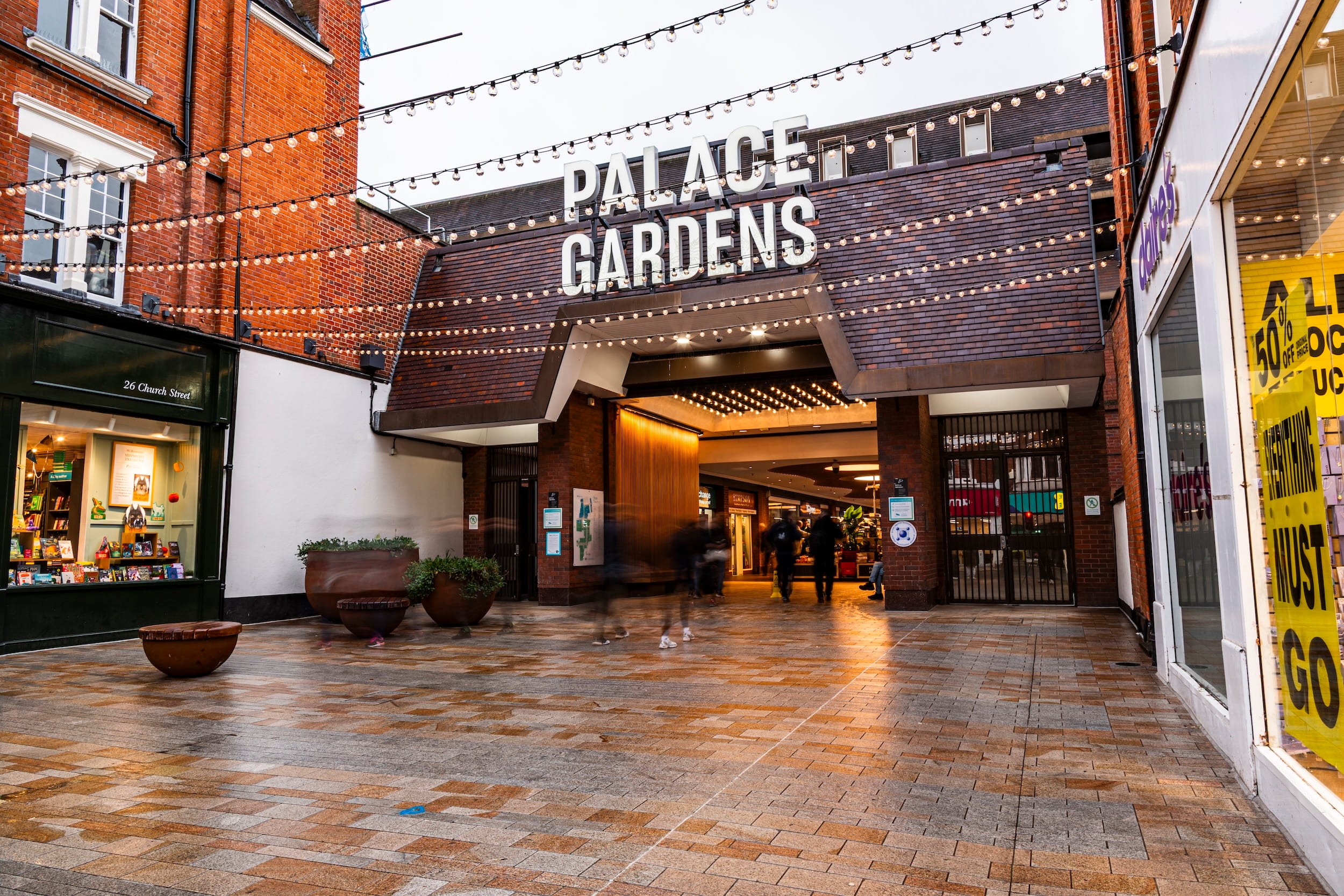 Exhibition board showing the second round of consultation proposals for the redevelopment of Palace Gardens Shopping Centre in Enfield Town.